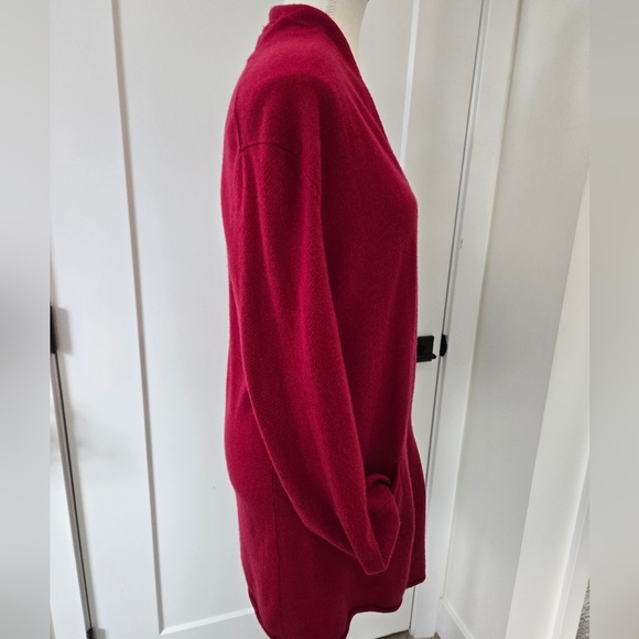 Womens Italian Made Wool/Cashmere Blend Cardigan - Picture 4 of 10